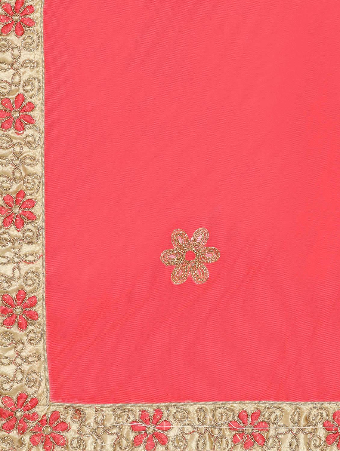 tonal embroidered a-line lehenga - 17184966 - Zoom Image - 6