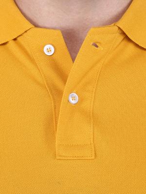 mustard solid polo t-shirt - 17185099 - Standard Image - 5