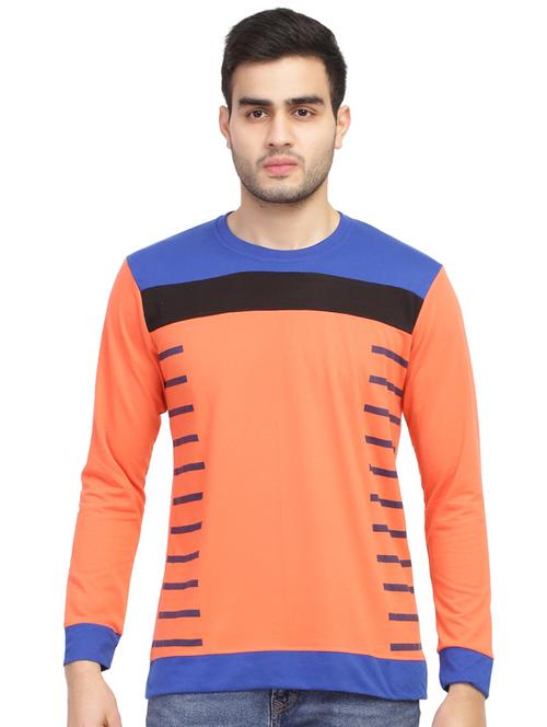 peach printed cut & sew t-shirt - 17185102 - Standard Image - 1