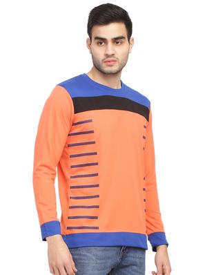 peach printed cut & sew t-shirt - 17185102 - Standard Image - 2