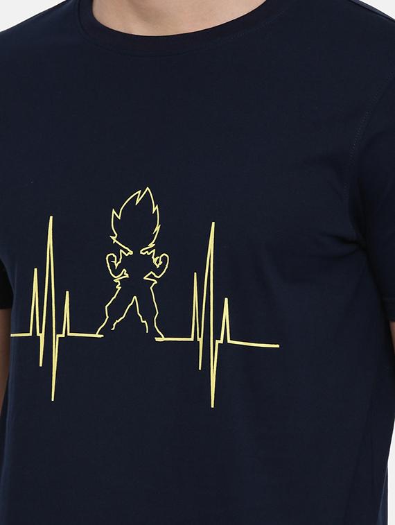 dark blue chest print t-shirt - 17185410 - Zoom Image - 5