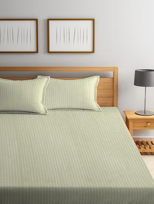premium satin cotton bedsheet with two pillow cover - 17186479 - Standard Image - 2