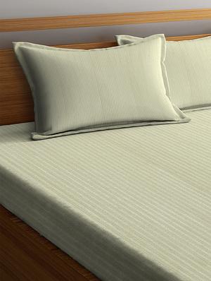 premium satin cotton bedsheet with two pillow cover - 17186479 - Standard Image - 3