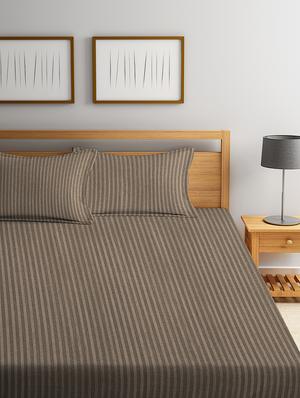 premium satin cotton bedsheet with two pillow cover - 17186480 - Standard Image - 2