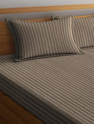 premium satin cotton bedsheet with two pillow cover - 17186480 - Standard Image - 3
