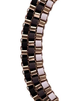 black and white ribbon necklace - 17188 - Standard Image - 2