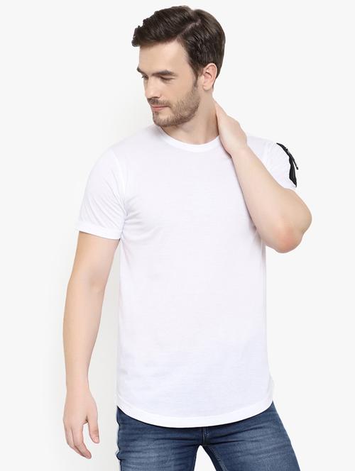 white solid t-shirt - 17189037 - Standard Image - 1
