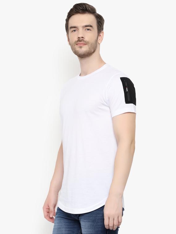 white solid t-shirt - 17189037 - Zoom Image - 2