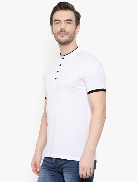 white solid t-shirt - 17189039 - Zoom Image - 2