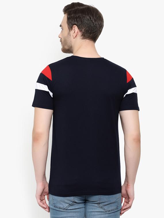 navy blue taped t-shirt - 17189087 - Zoom Image - 3