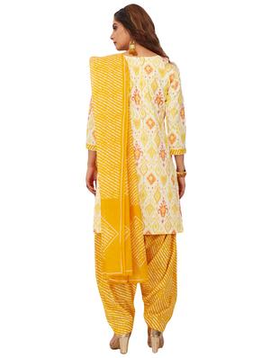 multi colored combos unstitched suit - 17189302 - Standard Image - 5