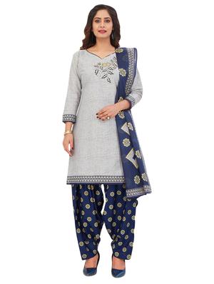 printed unstitched combo suit - 17189425 - Standard Image - 3