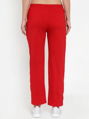 red hosery yoga pants track - 17190038 - Standard Image - 3