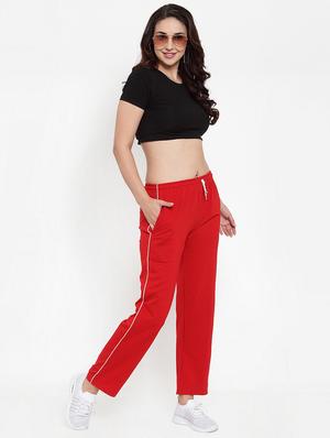 red hosery yoga pants track - 17190038 - Standard Image - 4