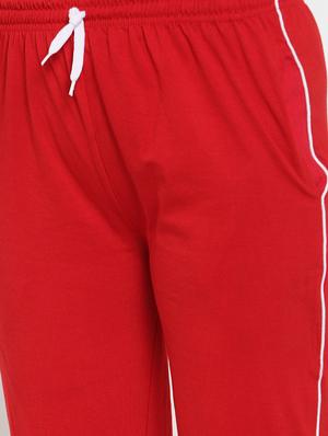 red hosery yoga pants track - 17190038 - Standard Image - 5