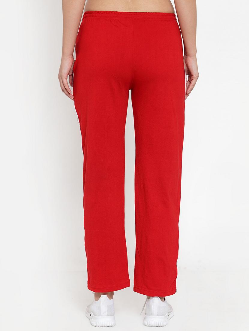 red hosery yoga pants track - 17190038 - Zoom Image - 3