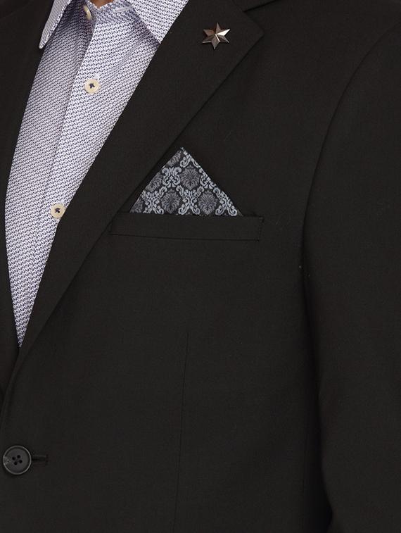 black solid single breasted casual blazer - 17190043 - Zoom Image - 5