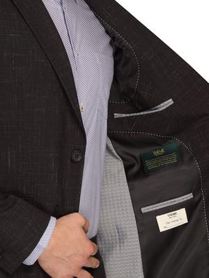 black self design single breasted casual blazer - 17190101 - Standard Image - 5