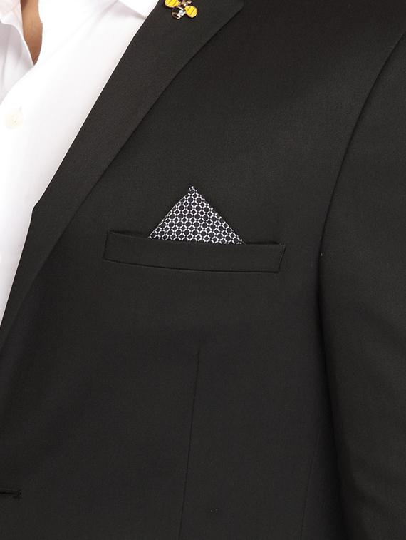 black solid single breasted casual blazer - 17190117 - Zoom Image - 5