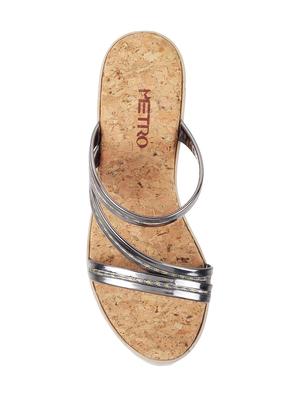 grey synthetic mules casual shoes - 17190311 - Standard Image - 3