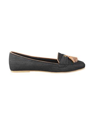 black slip on ballerina - 17190362 - Standard Image - 2