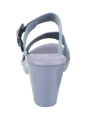 blue slip on sandals - 17190465 - Standard Image - 3