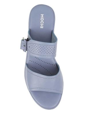 blue slip on sandals - 17190465 - Standard Image - 4