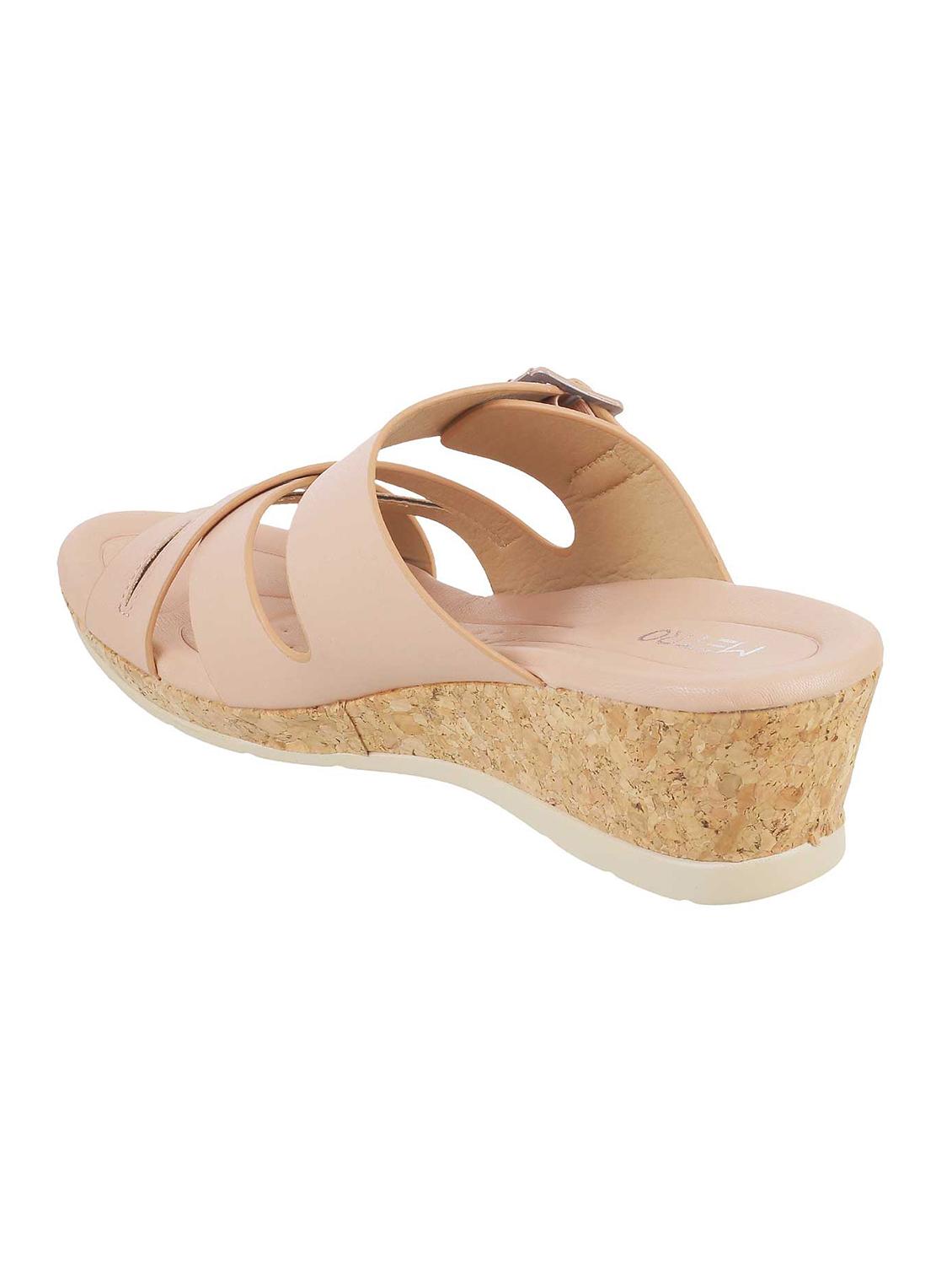 beige slip on wedges - 17190470 - Zoom Image - 3