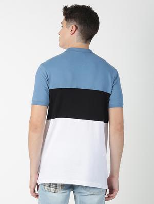 multi color block polo t-shirt - 17190739 - Standard Image - 3