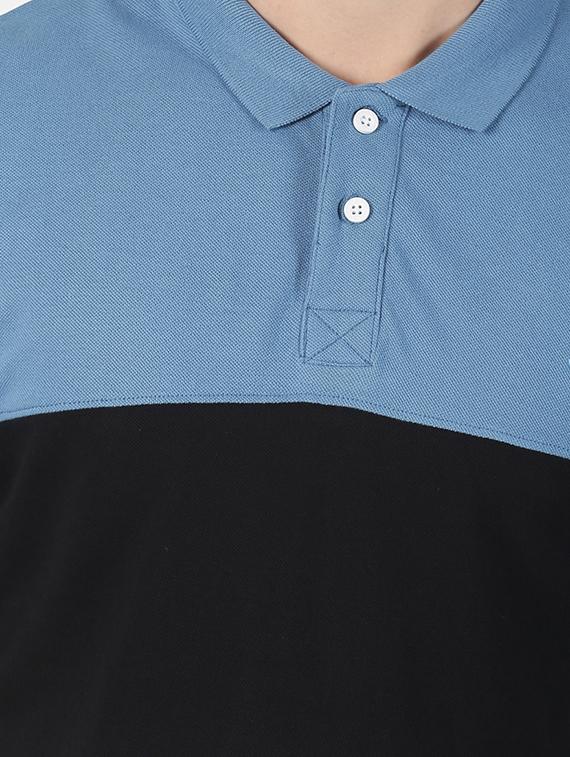 multi color block polo t-shirt - 17190739 - Zoom Image - 5
