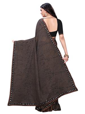 ruffle half & half saree with blouse - 17190885 - Standard Image - 2