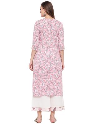 printed kurta palazzo set - 17190902 - Standard Image - 3
