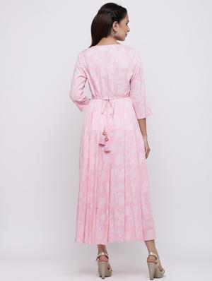 yoke embroidered tiered ethnic dress - 17191012 - Standard Image - 5