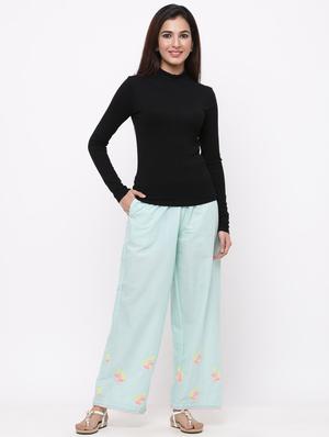 embroidered cullottes palazzo - 17191024 - Standard Image - 4
