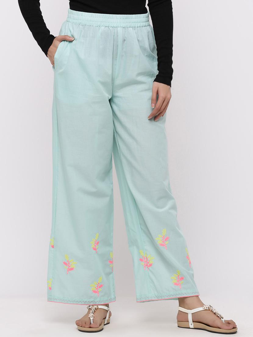 embroidered cullottes palazzo - 17191024 - Zoom Image - 1