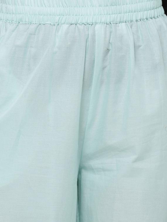 embroidered cullottes palazzo - 17191024 - Zoom Image - 5