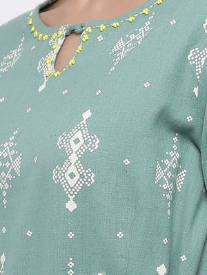 tie front printed jumpsuit - 17191033 - Standard Image - 4