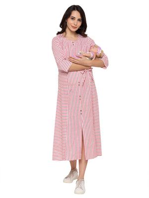 multi colored cotton maternity wear - 17191048 - Standard Image - 4