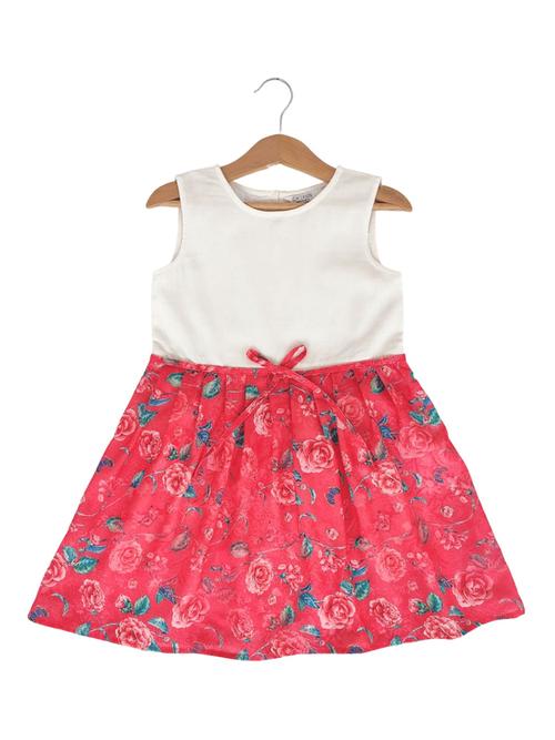red rayon frock - 17191095 - Standard Image - 1