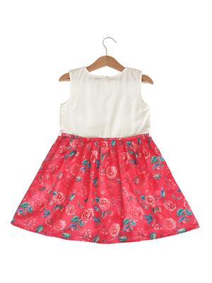 red rayon frock - 17191095 - Standard Image - 2