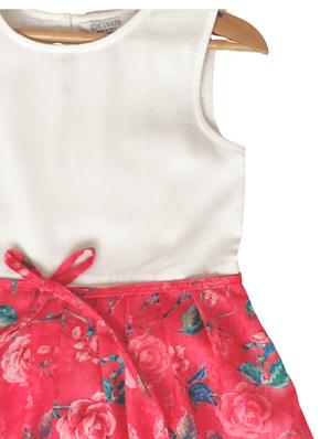 red rayon frock - 17191095 - Standard Image - 3