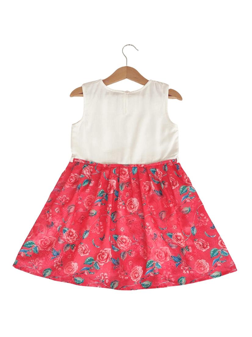 red rayon frock - 17191095 - Zoom Image - 2