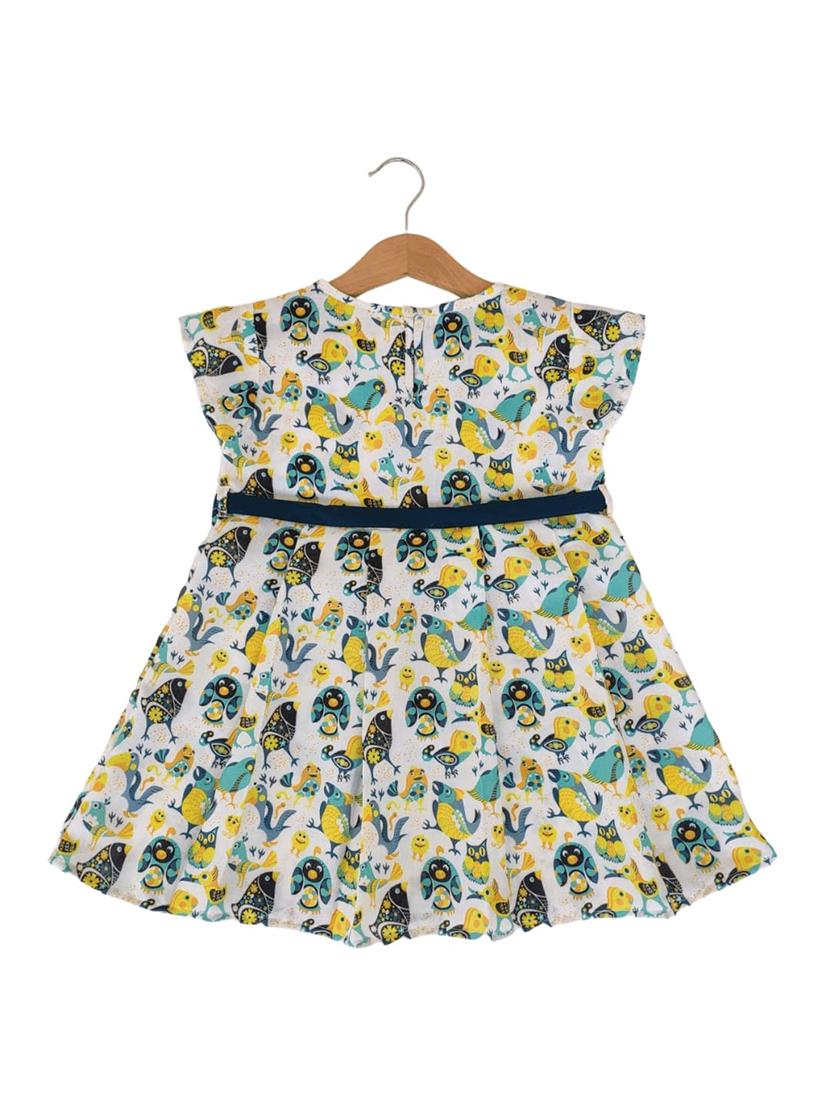 multi colored rayon frock - 17191102 - Zoom Image - 2