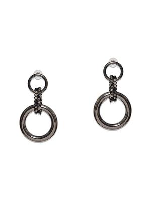 black metal drop earring - 17191380 - Standard Image - 2