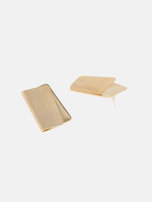 gold metal drop earring - 17191421 - Standard Image - 2