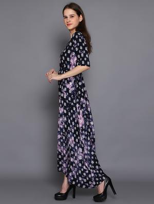printed maxi dress - 17191696 - Standard Image - 2