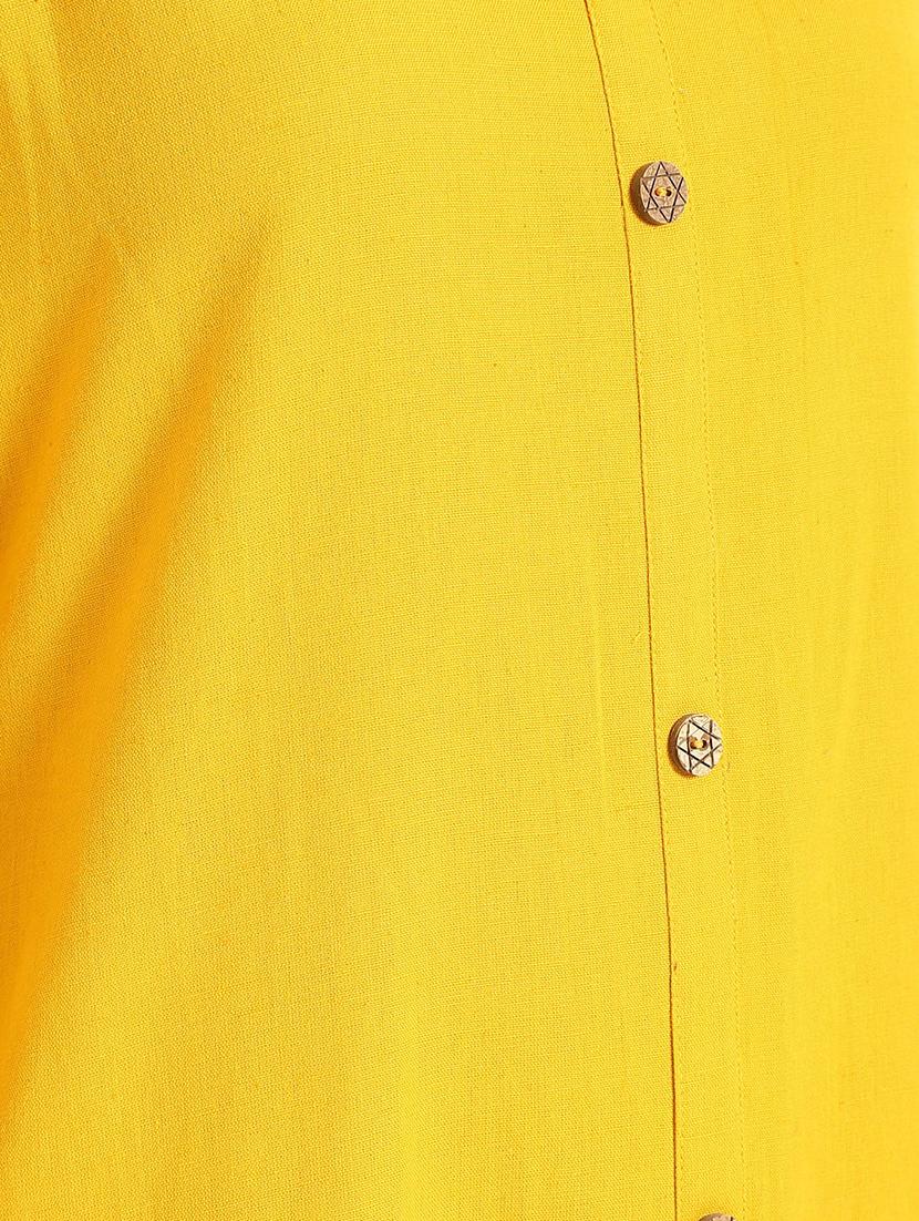 solid a-line kurta - 17191744 - Zoom Image - 5
