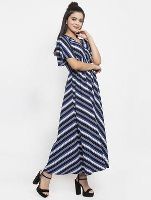 striped maxi dress - 17192156 - Standard Image - 2