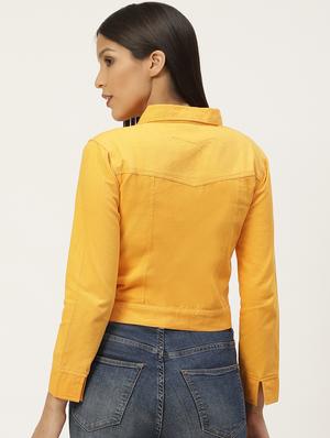 yellow denim jacket - 17192248 - Standard Image - 3
