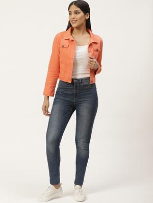 pink denim jacket - 17192250 - Standard Image - 4